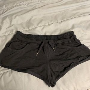 Lululemon Black Stretch Booty Shorts